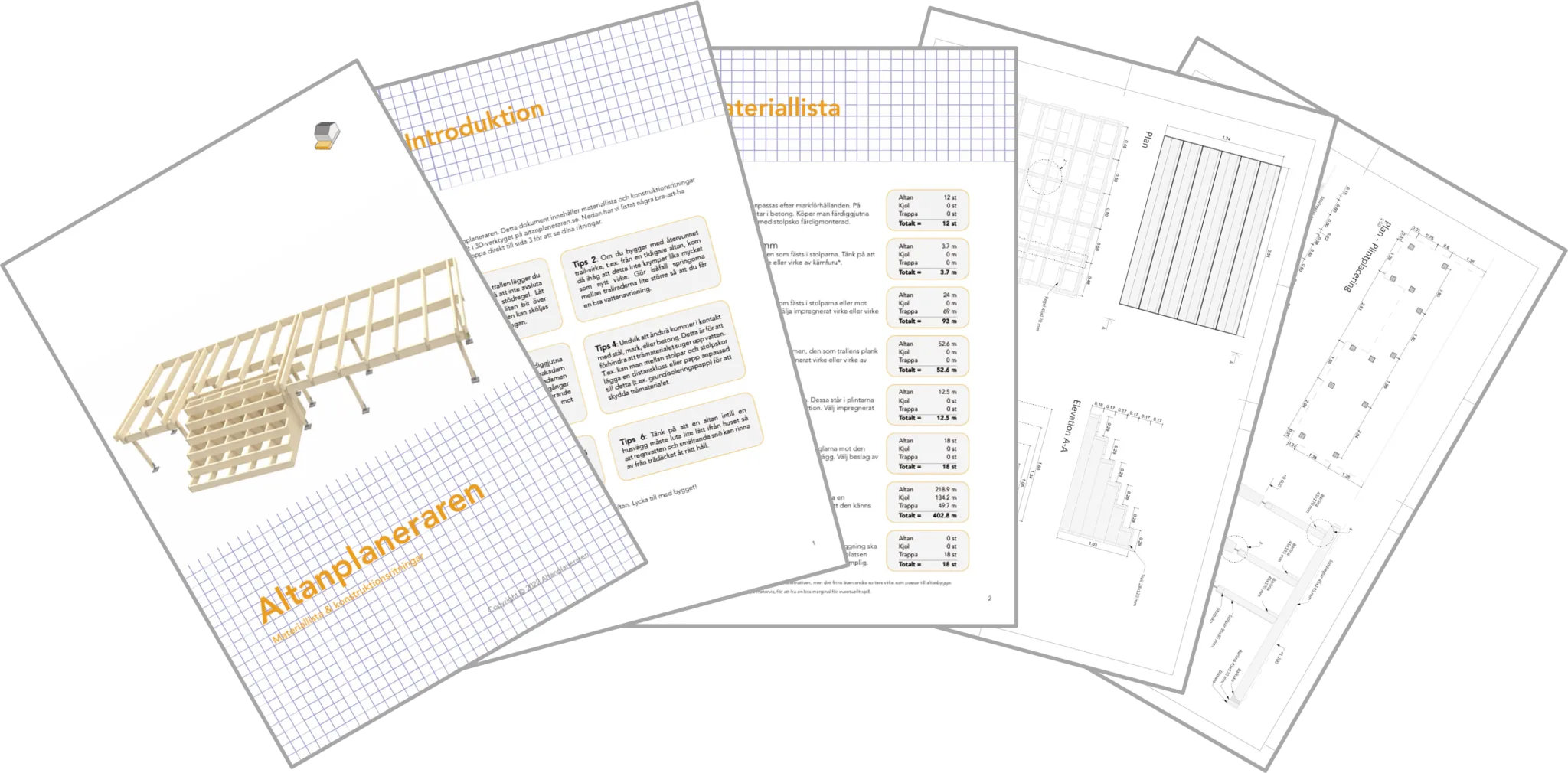 Exempel på ritningar som PDF