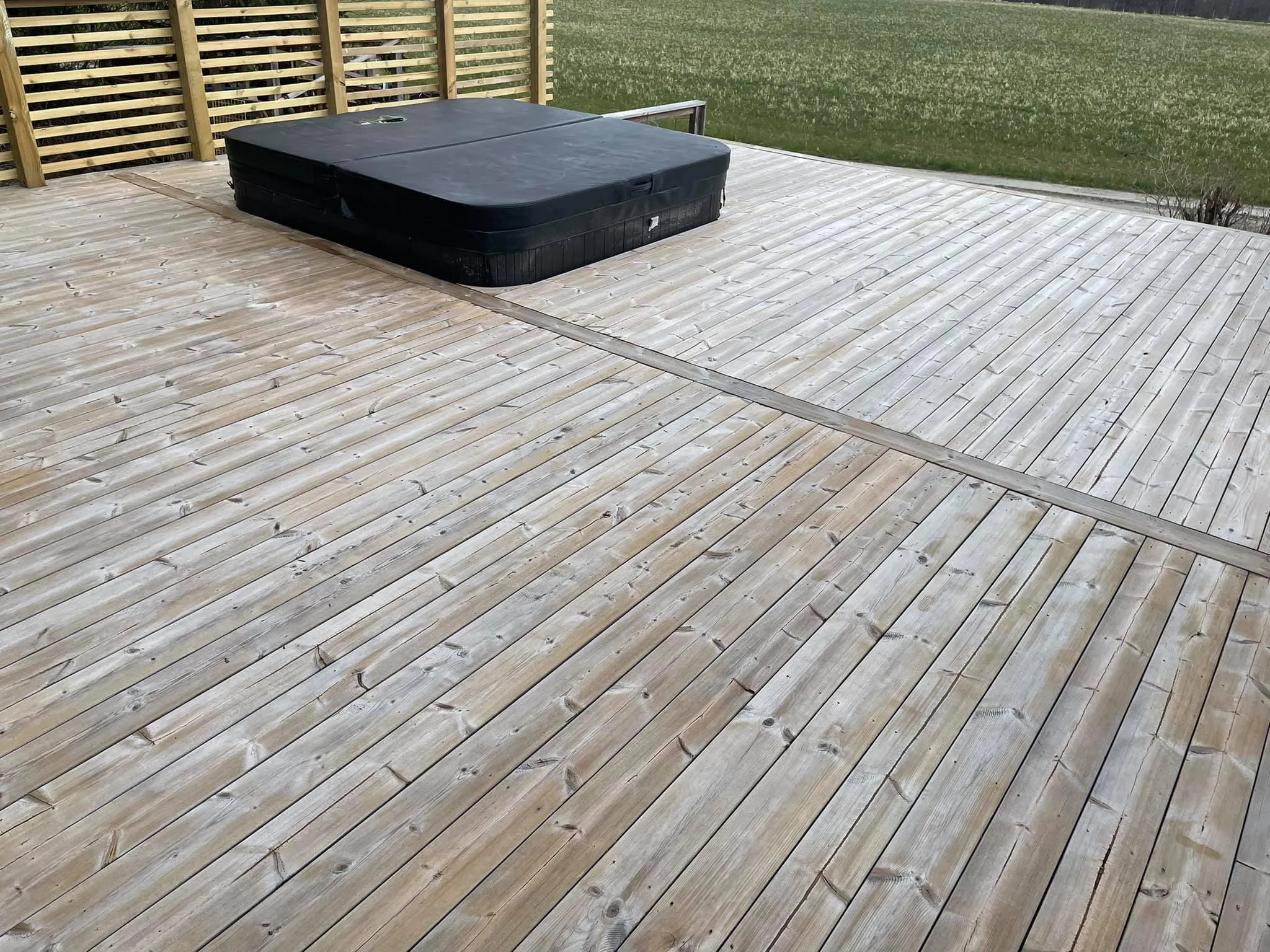 Trall efter behandling – ren och ljus yta