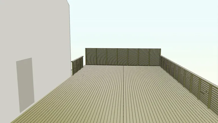 Christoffers altan i Altanplaneraren — vy från altanen