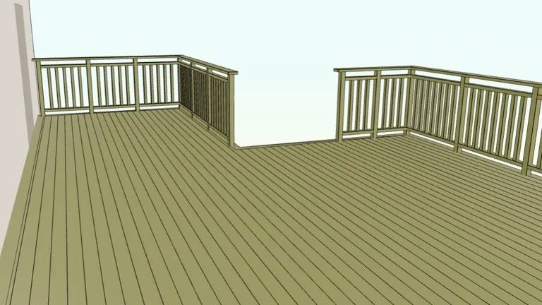 Elias altan i Altanplaneraren — vy uppifrån med trall och räcke