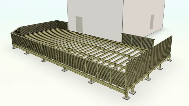 Konstruktionsvy — stomme och reglar