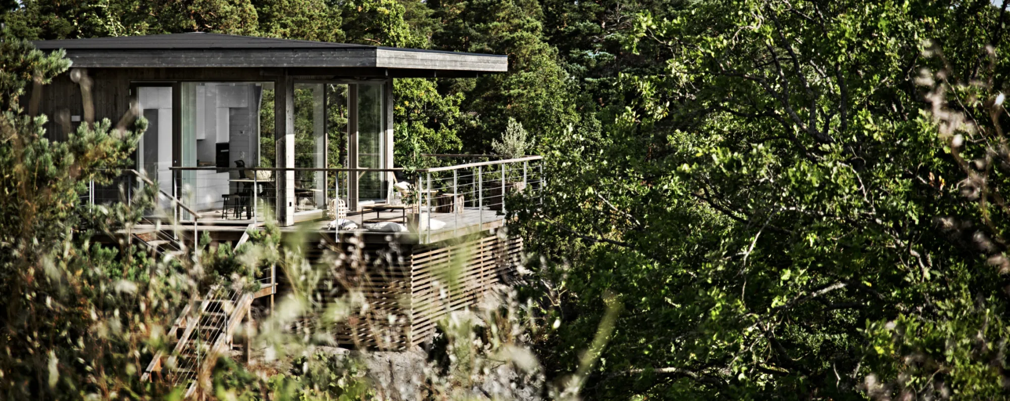 Bild på altan med utsikt