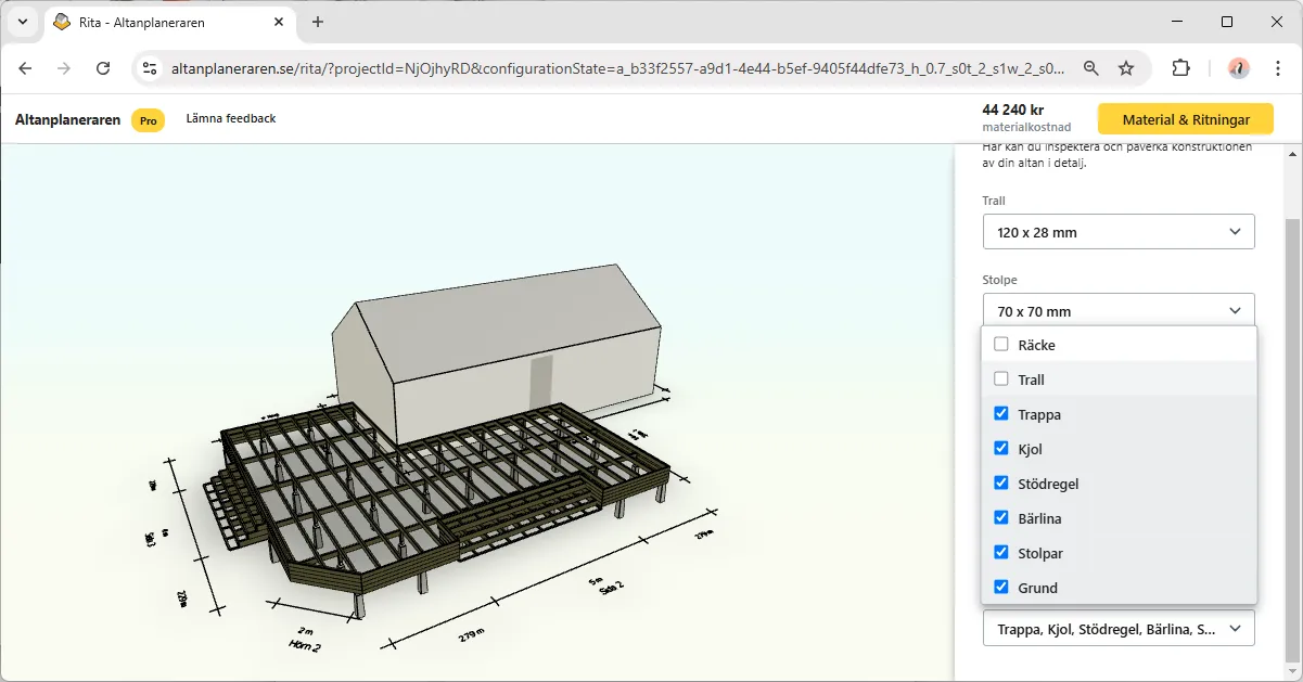 Exempel på visa lager