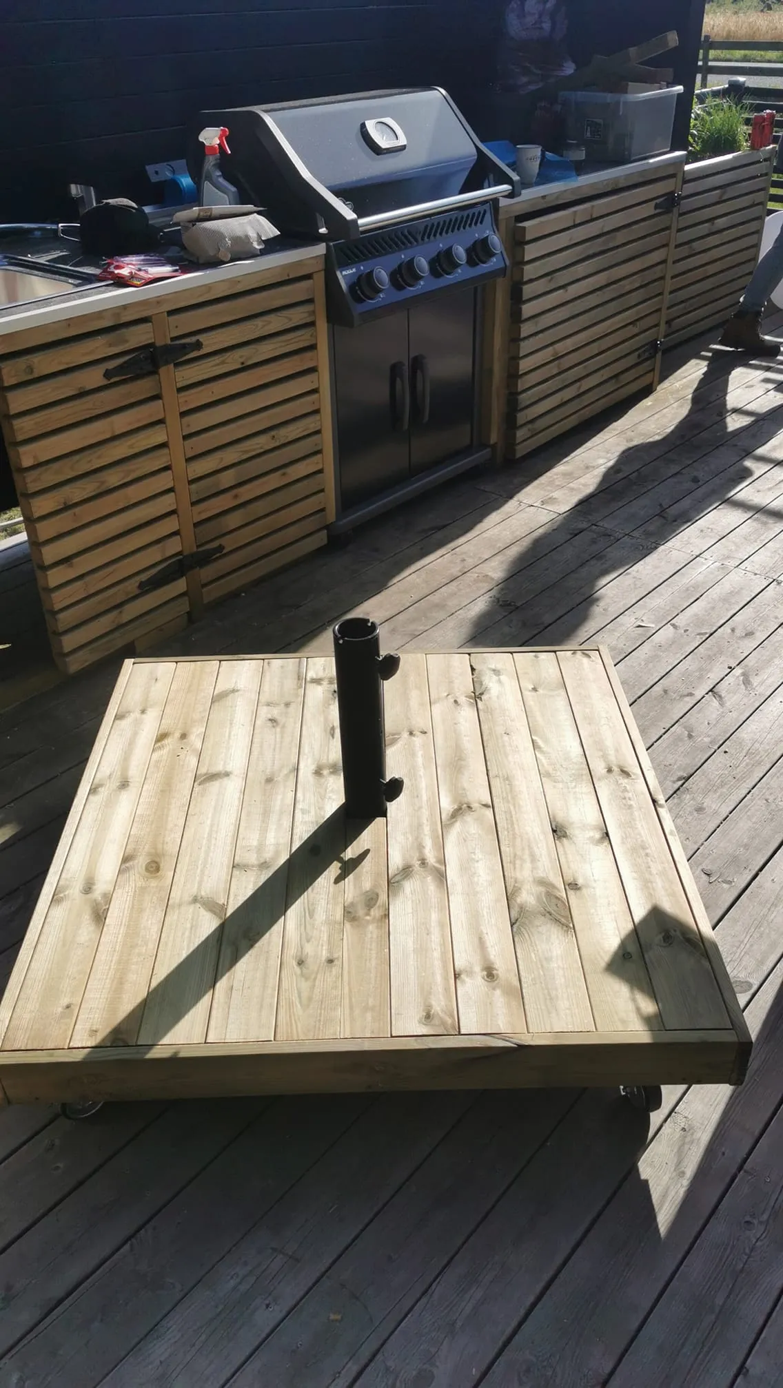 Färdig plattform med trall