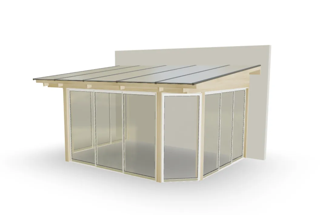 Uterum med brutna hörn, sommar, 14.3 m²