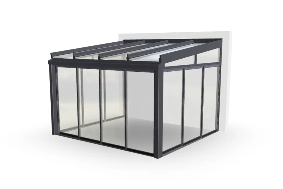 Uterum med aluminiumstomme, sommar, 11.8 m²